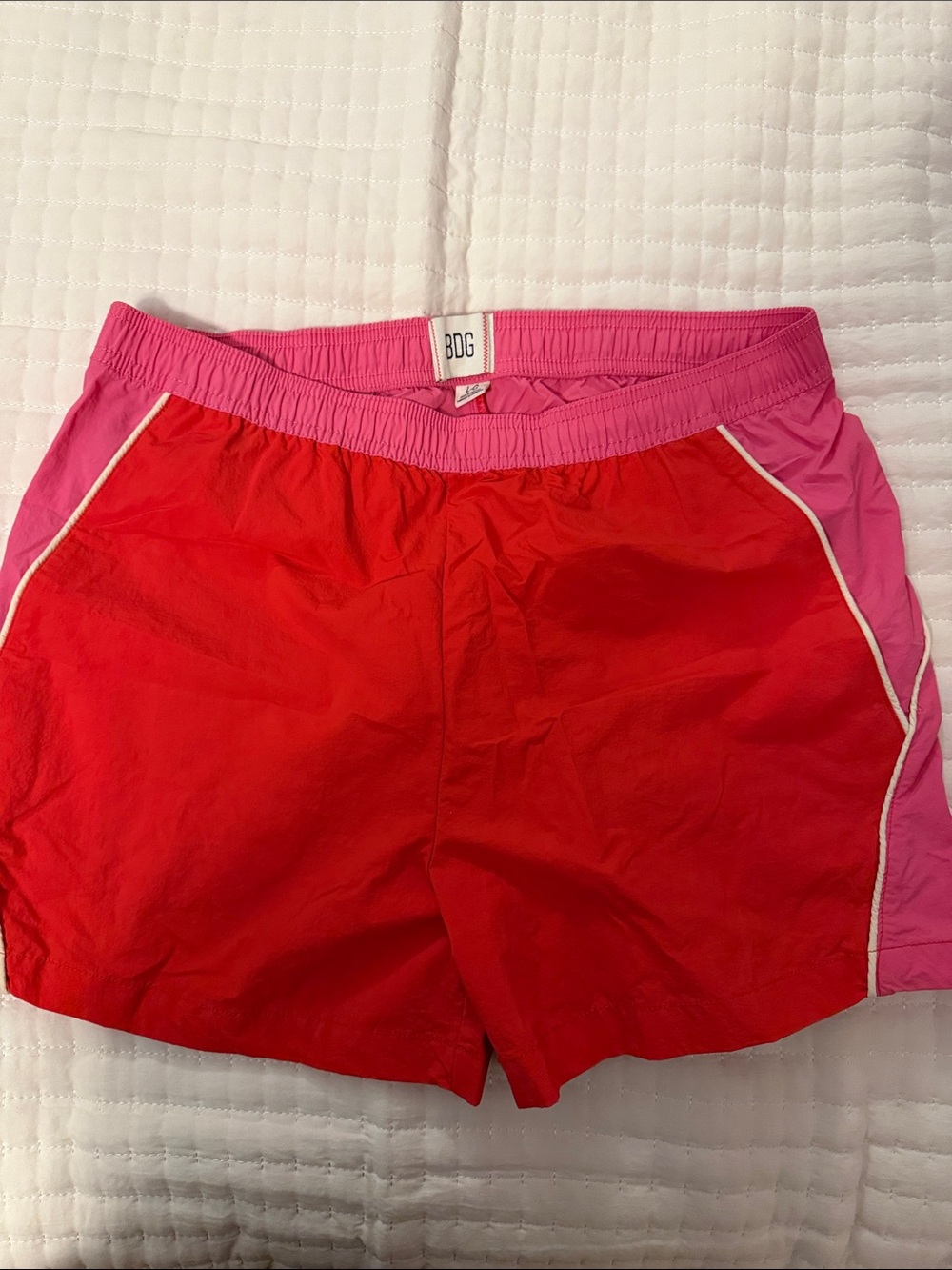 BDG Red and Pink Women's Athletic Shorts
